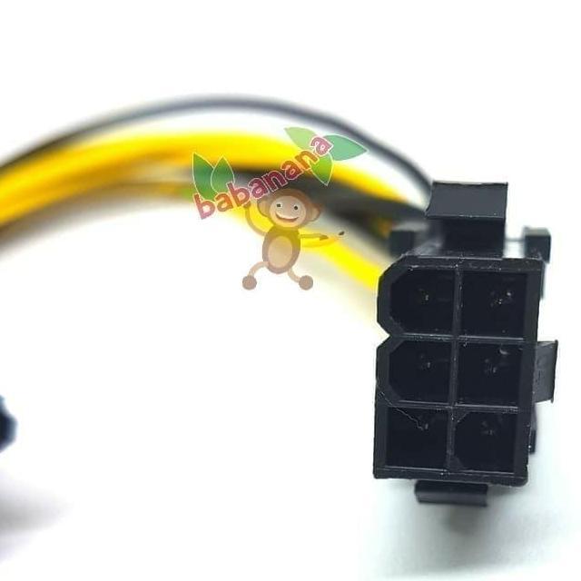Trikalw- Kabel Power Vga 6 Pin Female To 8 Pin Male Pcie Pci-E