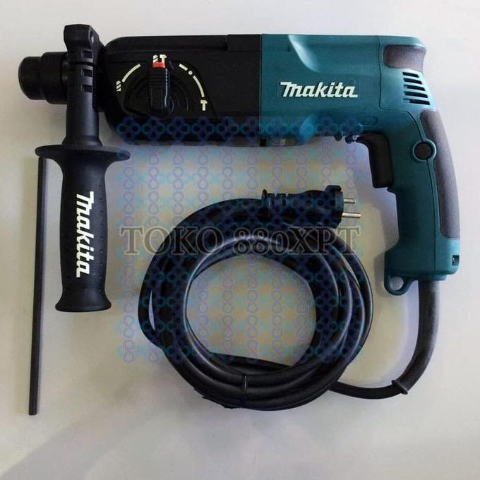 Produk Terbaik] Makita HR2453 Mesin Bor Beton Tembok SDS Rotary Hammer Drill 24mm SDS-Plus - 3 Fungs