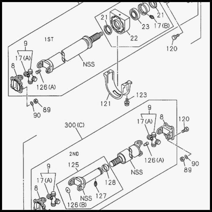 HOT DEAL YOKE SLEEVE YOKE KOPEL PROPELLER SHAFT ISUZU PANTHER 2.3