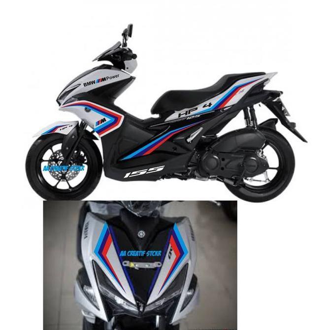 list striping cutting sticker yamaha aerox livery bmw, stok sil ASLI