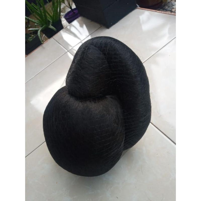 Sanggul Mletrek Sinden Jawa Rambut Sintetis Nyaman