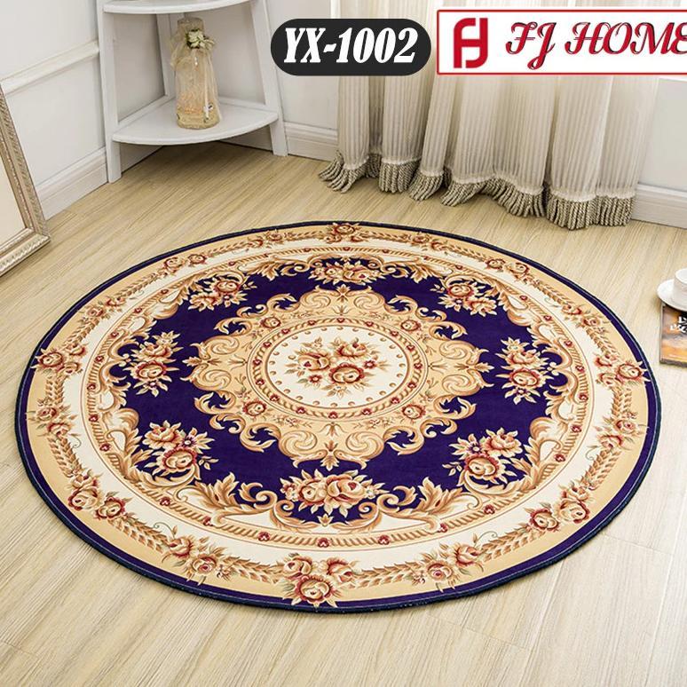 [FJ] Jakarta Baru - Karpet Bulat Motif Diameter Karpet Bulat Aestetik /Karpet Bulat Modern