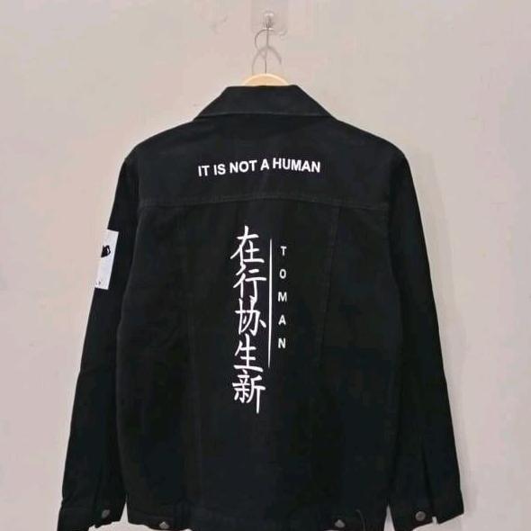 ROARR JEANS CLOTHES [NEW ARRIVAL] JAKET JEANS DENIM PRIA/WANITA HITAM SABLON TOMAN / ZOMAN  TOKYO RE
