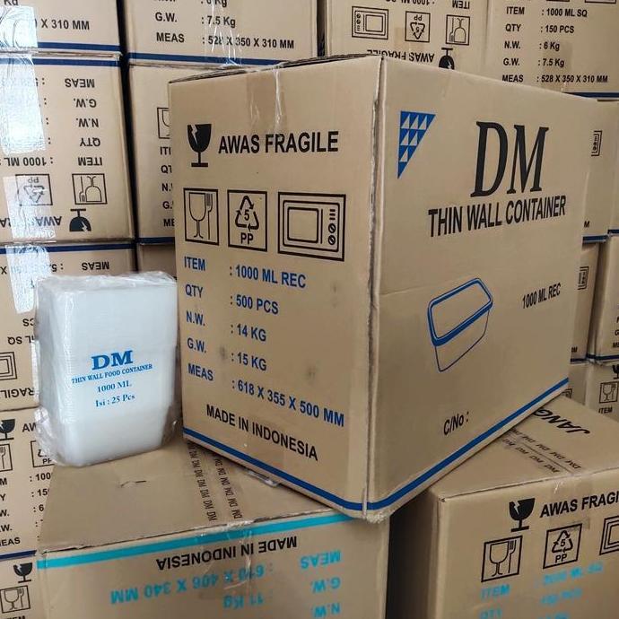 THINWALL DM 1000 ML REC - 1000ML REC PANJANG -500 SET