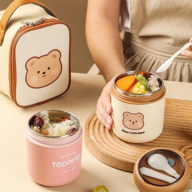 LITTLEDAISY | Soup Cup Vacuum Stainless Steel 304Lunch Box / Wadah Termos Soup Mini Thermal Stainles
