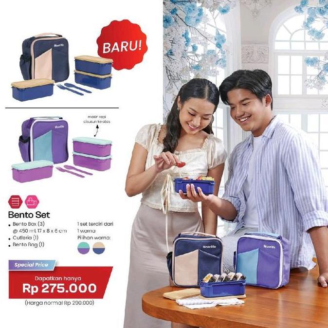 Wadah Bekal lunch box Bento Box Ori Tupperware