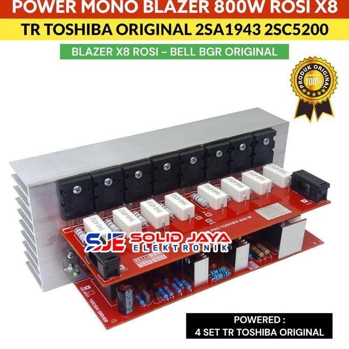 Yoiyoman- Kit Power Blazer X8 800W Rosi Mono Tr For Toshiba Asli Jepang Japan 2Sa1943 2Sc5200 800 W 