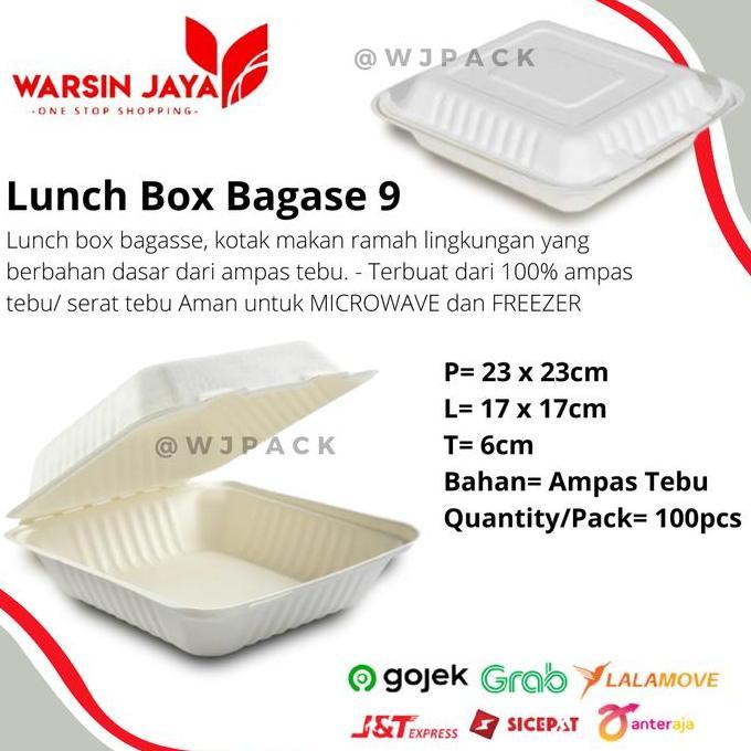 LUNCH BOX BAGGASE 9/ AMPAS TEBU ISI 100PC