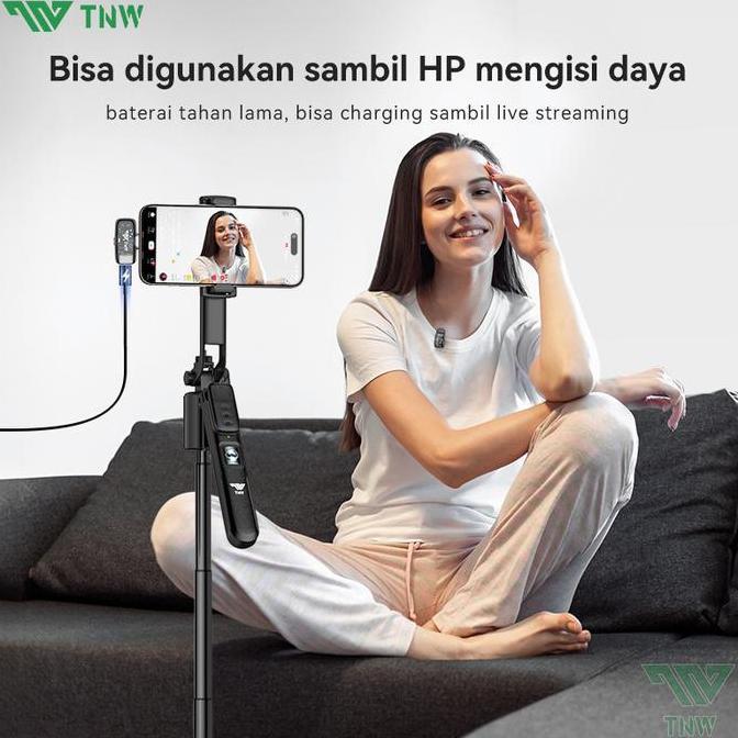 Yoiyoman- Tnw X23M Wireless Microphone Ultra-Mini Mic Mikrofon Hp Dengan Ai Voice Changer Untuk Vide