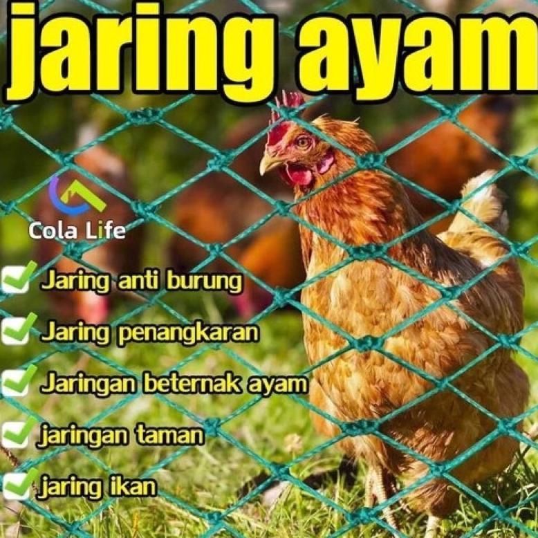 Bisa Cod Jaring Anak Ayam ~ Ukuran 1Mx10M [Lubang 1Cmx1Cm] ..