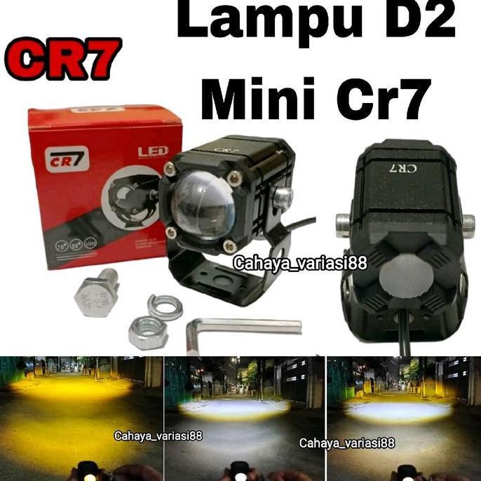 Lampu Tembak laser  D2 mini cR7 waterprof Anti Air/Lampu Tembak Sorot laser Cahaya Putih Kuning