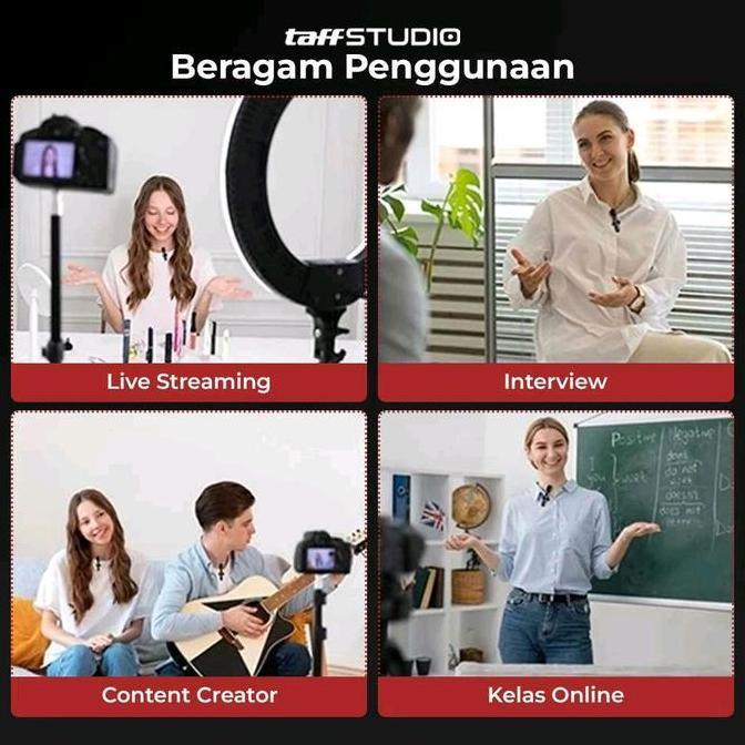 Yoiyoman- Mic Jepit Wireless Lavalier Portable Microphone Hp Smartphone Usb Type C