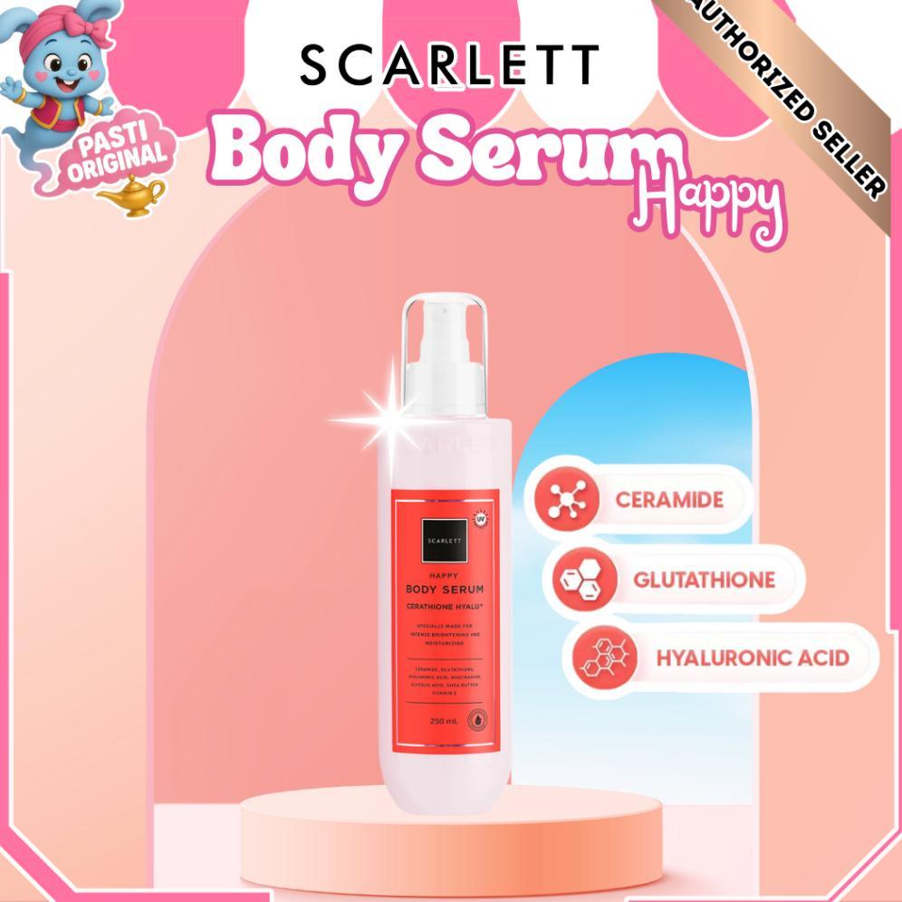 Scarlett Whitening Body Serum 250 ML Happy | SERUM HAPPY SCARLETT ORIGINAL