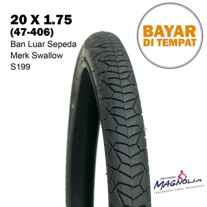 Ban Luar Sepeda 20 x1.75 Swallow