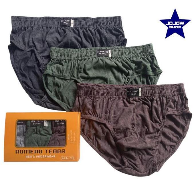 DV178 >> Celana dalam pria ROMERO TERRA 7118 isi 3Pcs / Pack