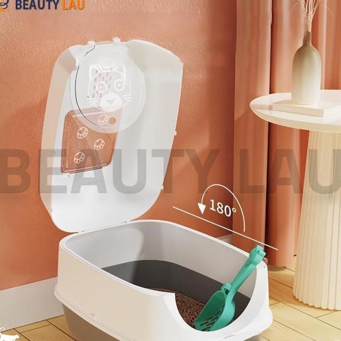 Terlaris Tempat Pup Kucing Besar Jumbo Tertutup Cat Litter Box Bak Pasir Kucing