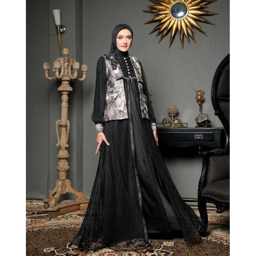Alcavella - Sharadiva Dress Series | Baju gaun Gamis Wanita Muslim Elegan & Glamor Original
