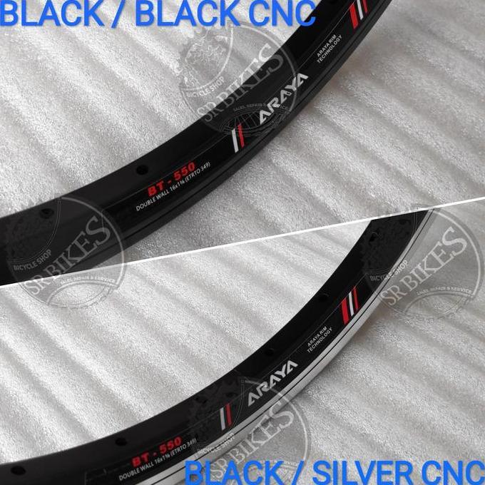 Velg Rims Sepeda 16 x 1 3/8 (ETRTO 349) 28H DOUBLE WALL. ARAYA BT-550