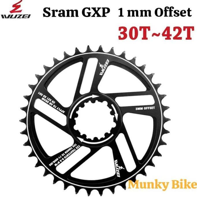 Chainring Chain Ring Wuzei GXP 32T 34T 36T 38T Offset 1MM Crank GXP X9 XO XX1 Direct Mount Sram