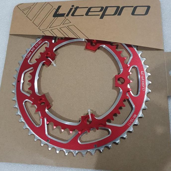 Chainring double LITEPRO 53/39T