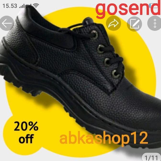 DI162 - sepatu safety sepatu safty pria/septu safty ujung besi/sepatu safet 39