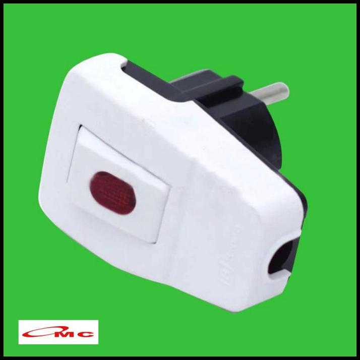 GRATIS ONGKIR BROCO STEKER ARDE SAKLAR SWITCH LAMPU ON OFF 13311 PUTIH COLOKAN BROCO STEKER SAKLAR O