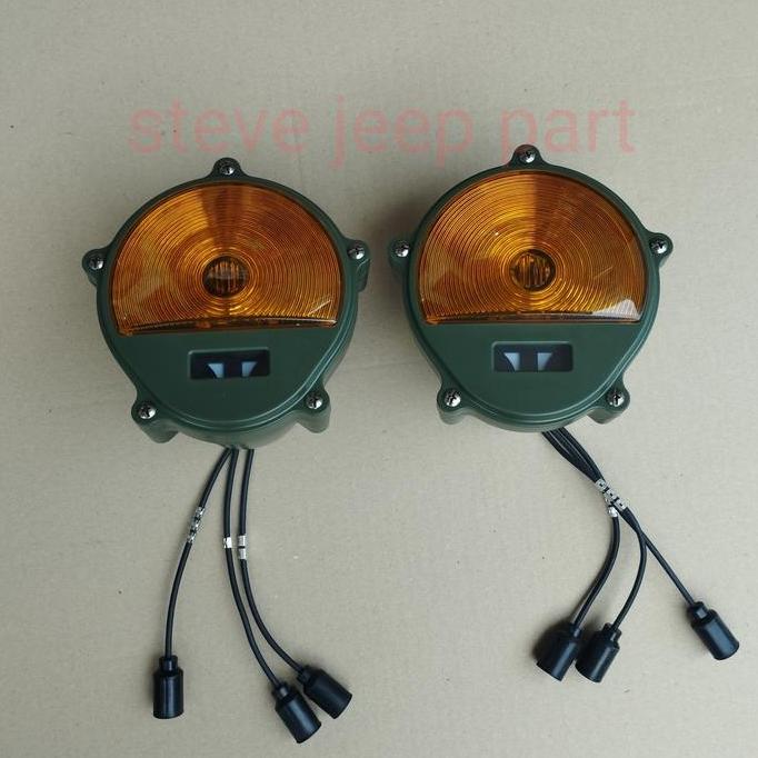 Lampu belakang/Stop lamp Tengkorak military jeep willys Kuning