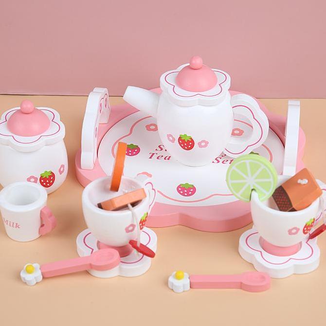 Mother Garden Tea Time Set Mainan Edukasi Anak Kayu Wooden Toys