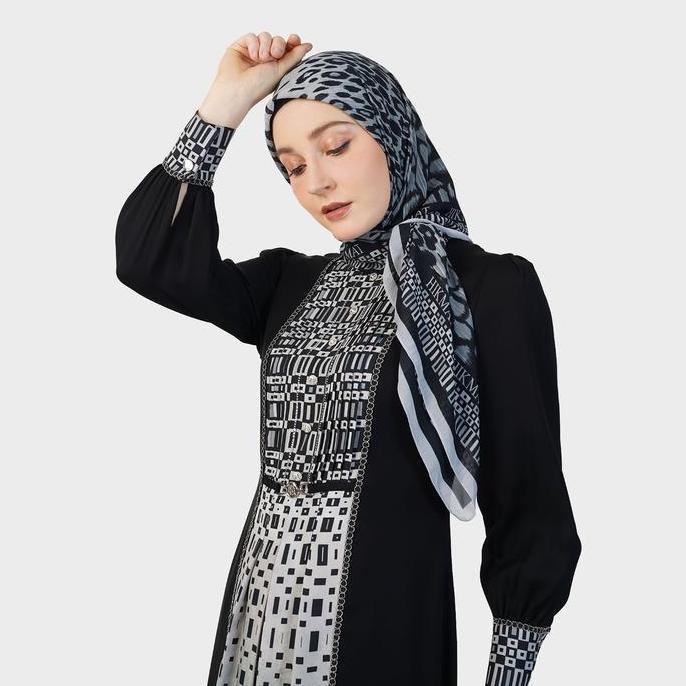 HIKMAT D3040 - Gamis Dress Muslimah Jungle Mirage