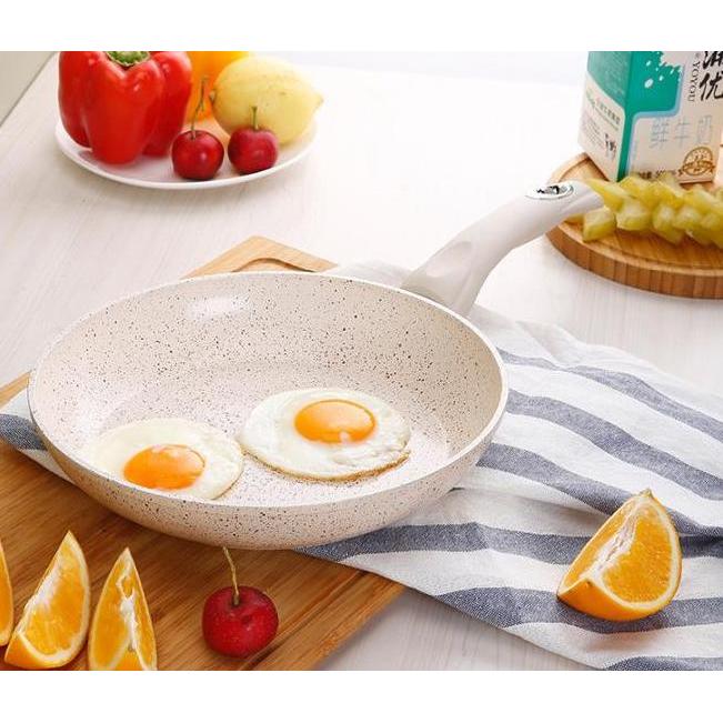 TEFLON KERAMIK WAJAN FUL KERAMIK TEFLON FRYING PAN CERAMIC MARBLE 24CM