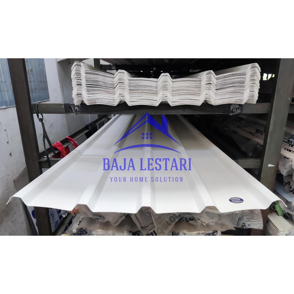 Atap uPVC Ecoroof satu lapis - single layer