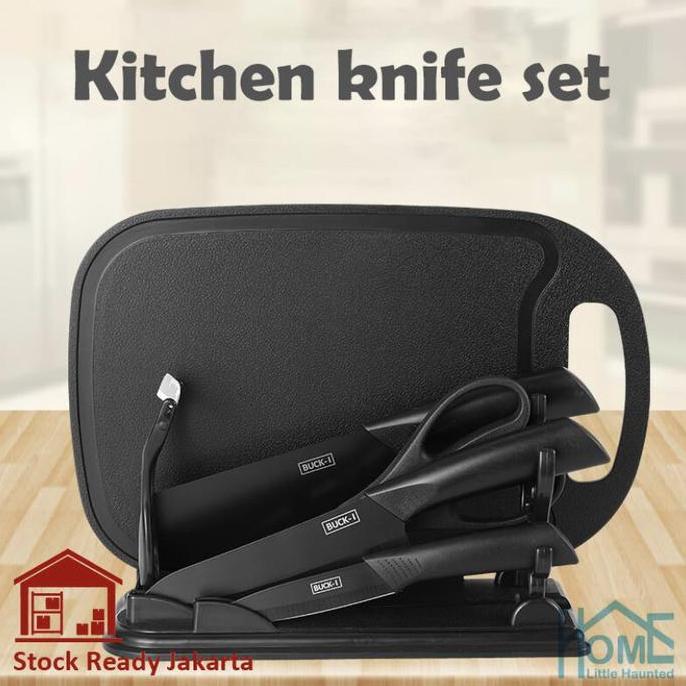 Pisau Set Black Baja Hitam Super Premium terlaris