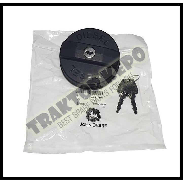 HOT DEAL FILLER CAP AL113087 FUEL CAP (TUTUP TENGKI SOLAR) ORIGINAL JOHN DEERE 