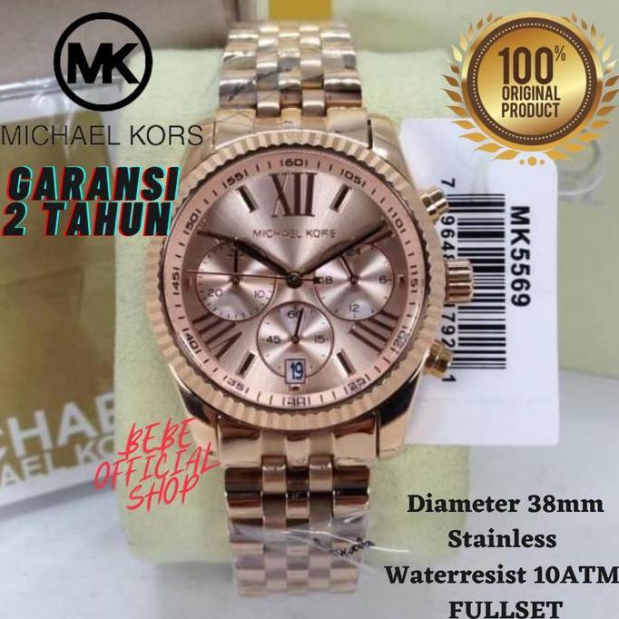 [ORIGINAL] Jam Tangan MICHAEL KORS MK 5569 Rosegold / Jam Wanita MK terlaris