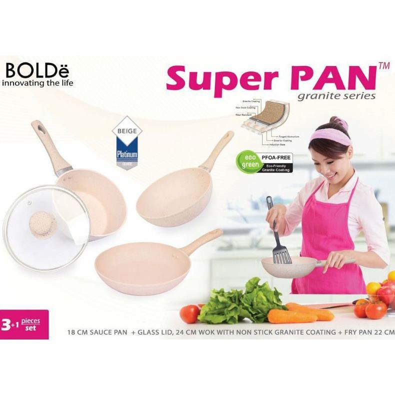Bolde Super Pan - Set Wajan Beige