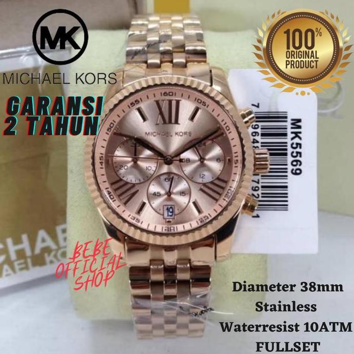 [ORIGINAL] Jam Tangan MICHAEL KORS MK 5569 Rosegold / Jam Wanita MK terlaris