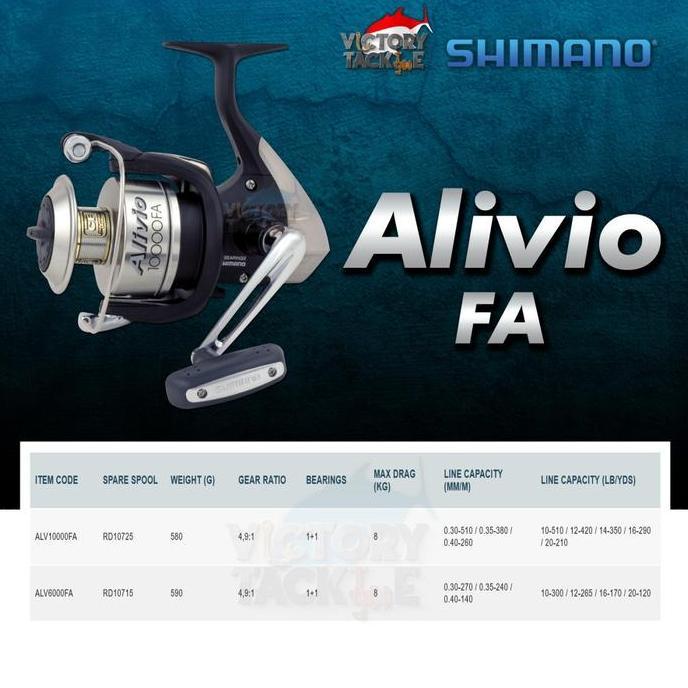 Reel Gulungan Pancing Shimano ALIVIO 6000 8000 10000 FA