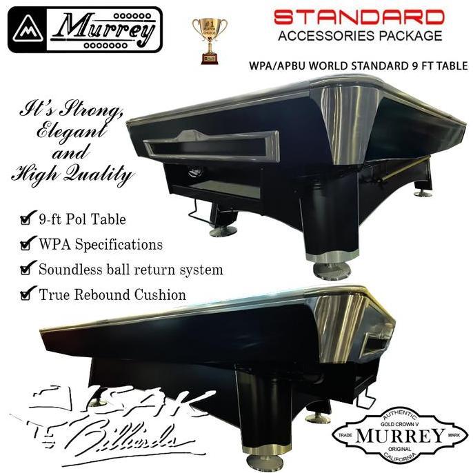 Murrey Reborn 9 ft Pool Table - Meja Billiard Biliar 9 feet