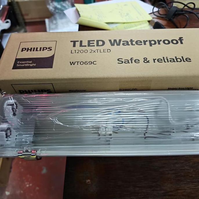 Kap waterproof TL LED WT069C 2xTLED L1200 (TANPA LAMPU ) - PHILIPS