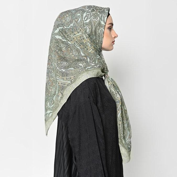 Pelangi Asmara Jade Scarf - Cashmere Series