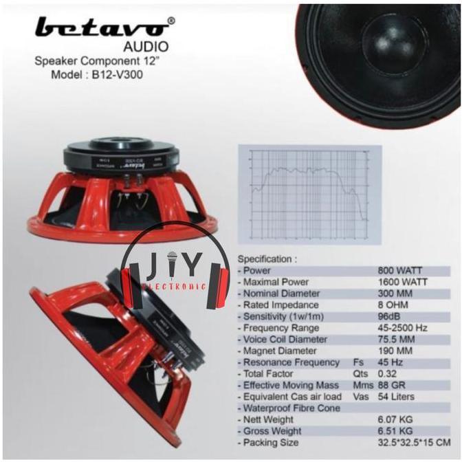 TERBARU - Speaker Betavo 12 inch B12-V300 B12 V300 B12V300