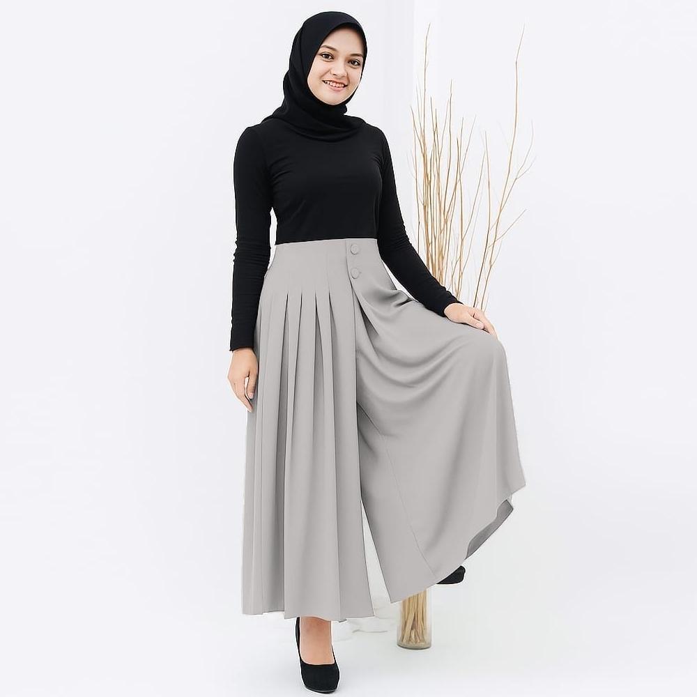 FAVORIT Kulot Pleats Celana Kulot Rok Wanita Celana Bawahan Casual Formal Daily Celana Rok Viral CEL