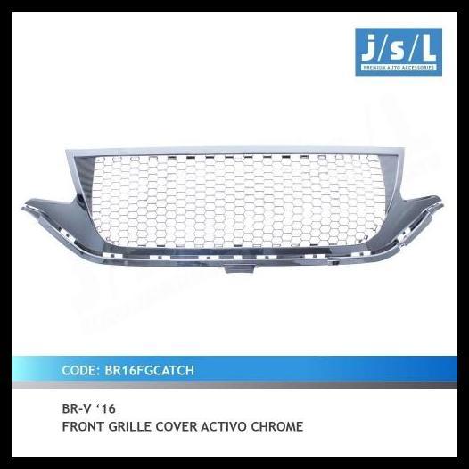 HOT DEAL GRILL DEPAN HONDA BRV 2016 JSL FRONT GRILLE COVER ACTIVO CHROME 