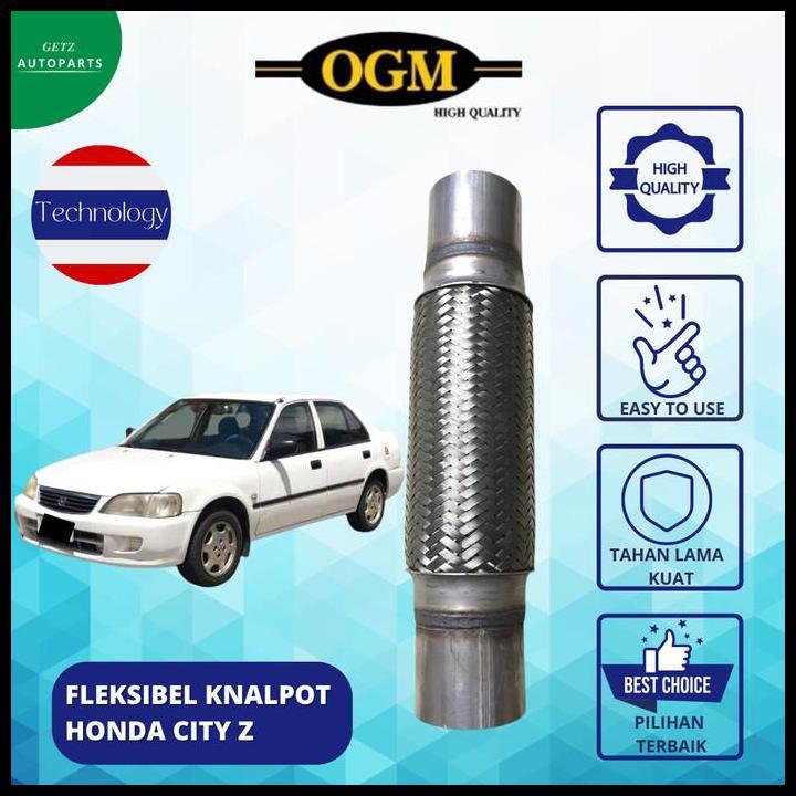 BEST DEAL OGM FLEKSIBEL / FLEXIBLE KNALPOT MOBIL HONDA CITY Z SUPER TEBAL 