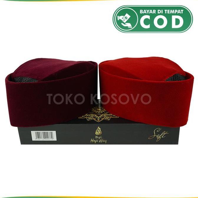 Termurah / Hot Sale Peci Susun Haji Alay Tinggi 7 8 9 10 Non Ac Peci Sholat Bludru Ukuran Anak Laki 