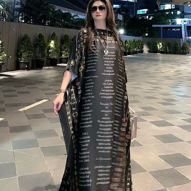 Kaftan Sultan Motif Taj Mahal, Petra & Tassel Rawis - Silk Premium Muslim Dress Lebaran Wanita Gamis