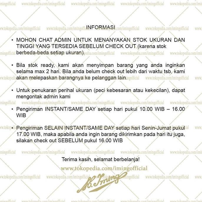 Peci M. Iming Original - Peci Polos Seri A