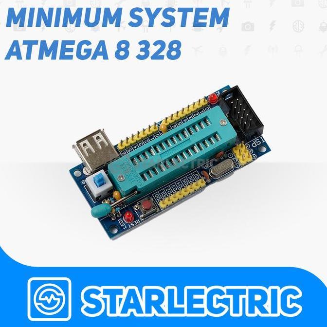 Minimum System Development Board Minsis ATMEGA8 ATMEGA328 Minsys