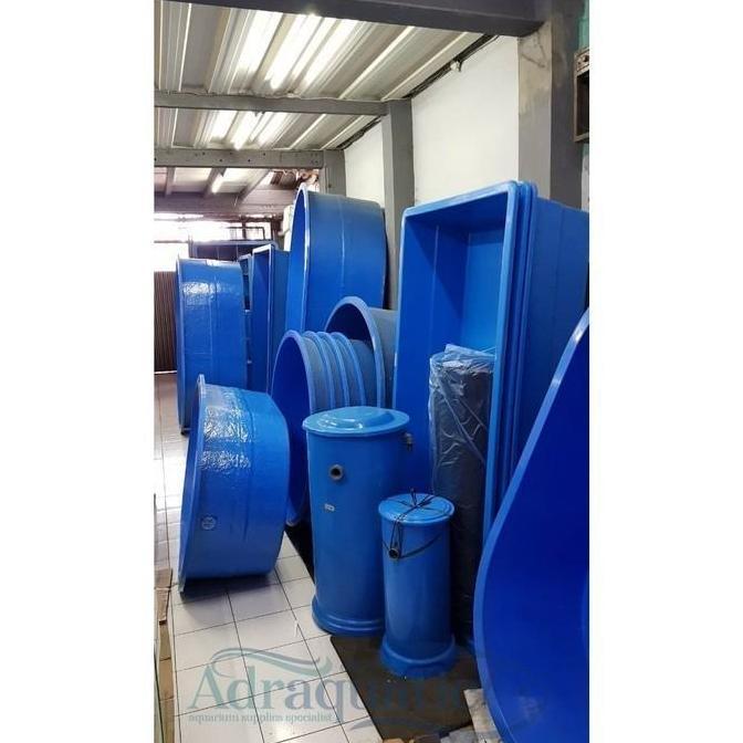 BAK FIBER PERSEGI+FILTER UK. 150X100X50 CM KOLAM IKAN KOI KARANTINA