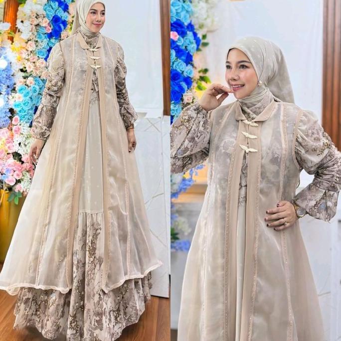ZENINA SERIES BY HUMAIRA SYARI GAMIS CERUTY PREMIUM SET JILBAB SEGI EMPAT TERBARU DRESS MEWAH KANCIN